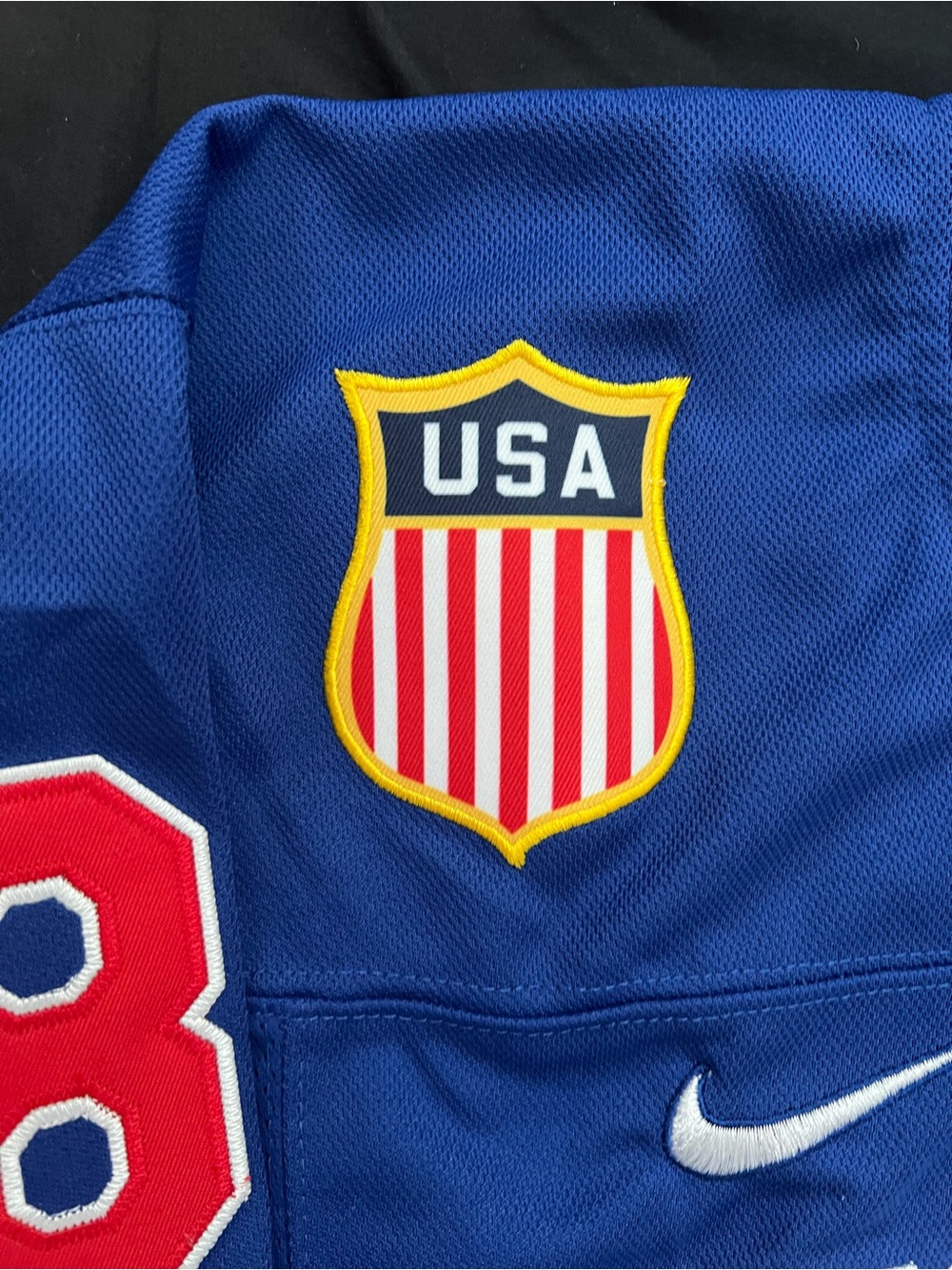Jack Hughes Team USA Hockey Jersey 2026 Milano Cortina Olympics Nike Men’s XL - Picture 8 of 9